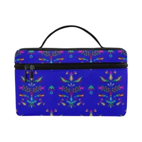 Dakota Damask Blue Cosmetic Bag/Large