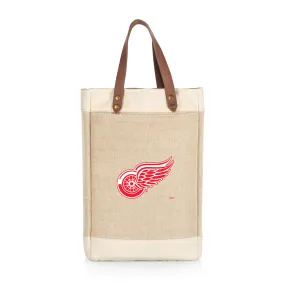 Detroit Red Wings - Pinot Jute 2 Bottle Insulated Wine Bag