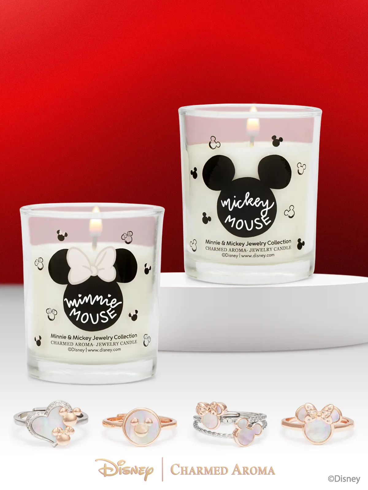 Disney® Mickey & Minnie Candle   Makeup Bag Set - Mickey & Minnie Jewelry Collection