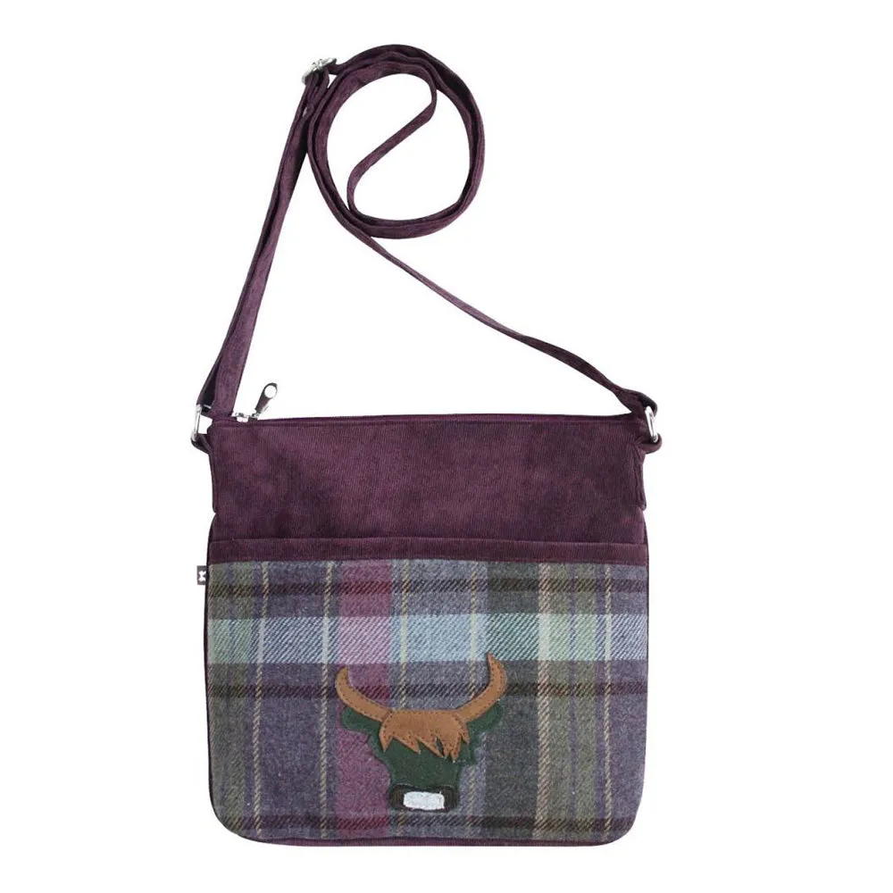 Earth Squared Tweed Applique Amelia Bag