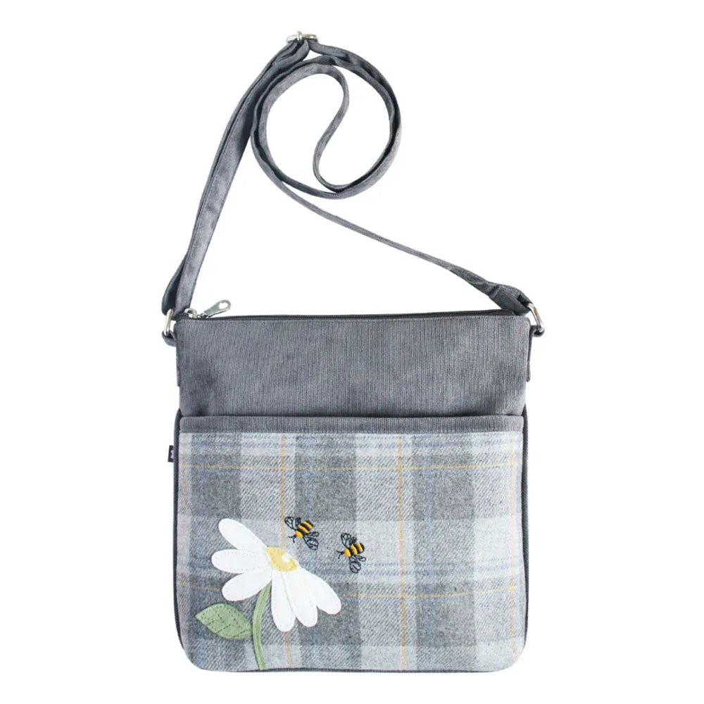 Earth Squared Tweed Applique Amelia Bag