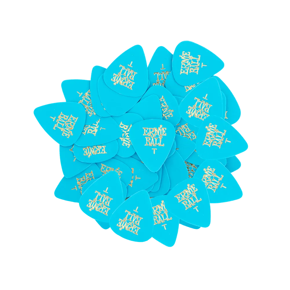 Ernie Ball Thin Blue Cellulose Picks, Bag Of 144