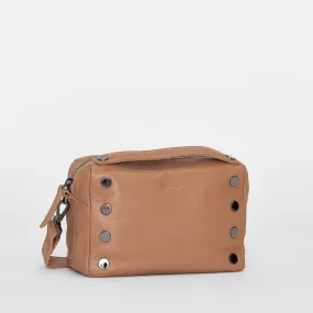 EVAN CROSSBODY SML - Biscotti/Gunmetal