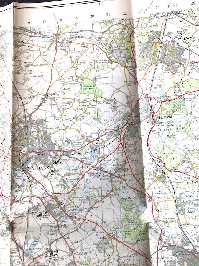 Fascinating 1940s and 50s ORDNANCE SURVEY MAPS of N.W. LONDON, Middlesex   Hertfordshire 1" to 1 Mile