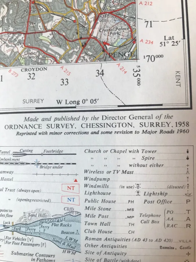 Fascinating 1940s and 50s ORDNANCE SURVEY MAPS of N.W. LONDON, Middlesex   Hertfordshire 1" to 1 Mile