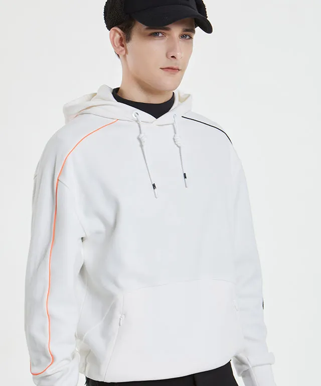 Felici Brushed Line Hoodie - White