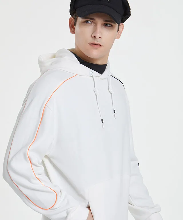 Felici Brushed Line Hoodie - White