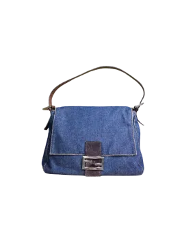 Fendi Denim Mama Bagette Shoulder Bag