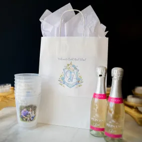 Full Color Wedding Crest Paper Bags