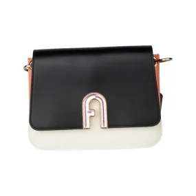 Furla Gemma Mini Shoulder Bag - Off White/Black