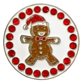 Gingerbread Man Golf Ball Marker Only