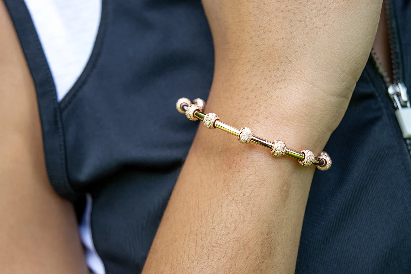 Golf Goddess Rose Gold Stroke Counter Bracelet