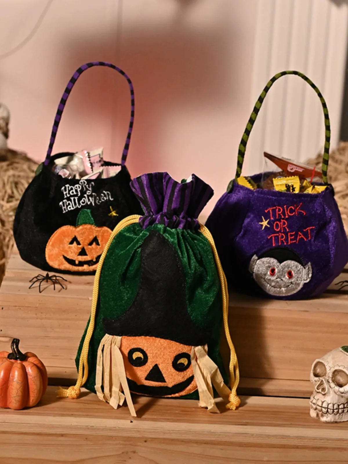 Halloween Handheld Pumpkin Candy Bags