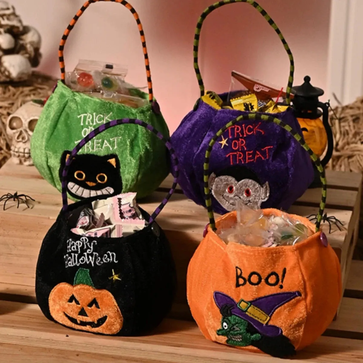 Halloween Handheld Pumpkin Candy Bags