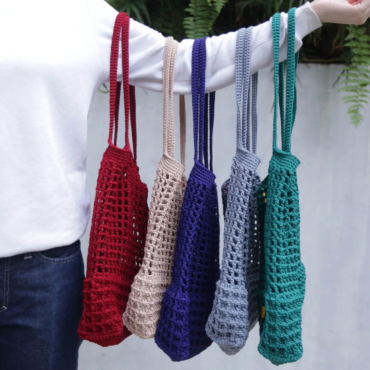 Halv Crochet Oat Bag