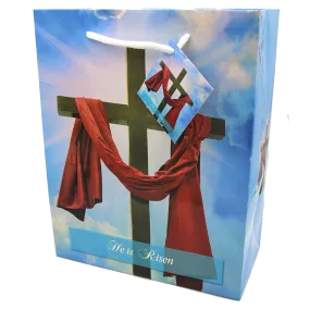 HE IS RISEN Gift Bag   Large - 9-3/4 inch x 7-3/4 inch