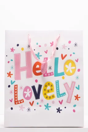 Hello Lovely Gift Bag Pink