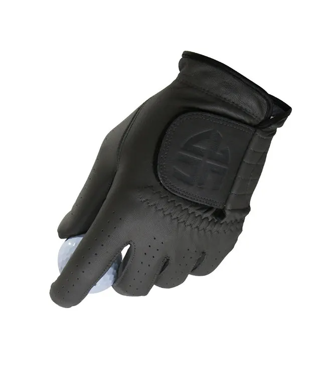 HENRY STUART Skin Fit Natural Sheepskin Color Golf Gloves - Dark Gray