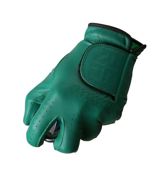 HENRY STUART Skin Fit Natural Sheepskin Color Golf Gloves - Green