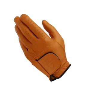 HENRY STUART Skin Fit Natural Sheepskin Color Golf Gloves - Orange