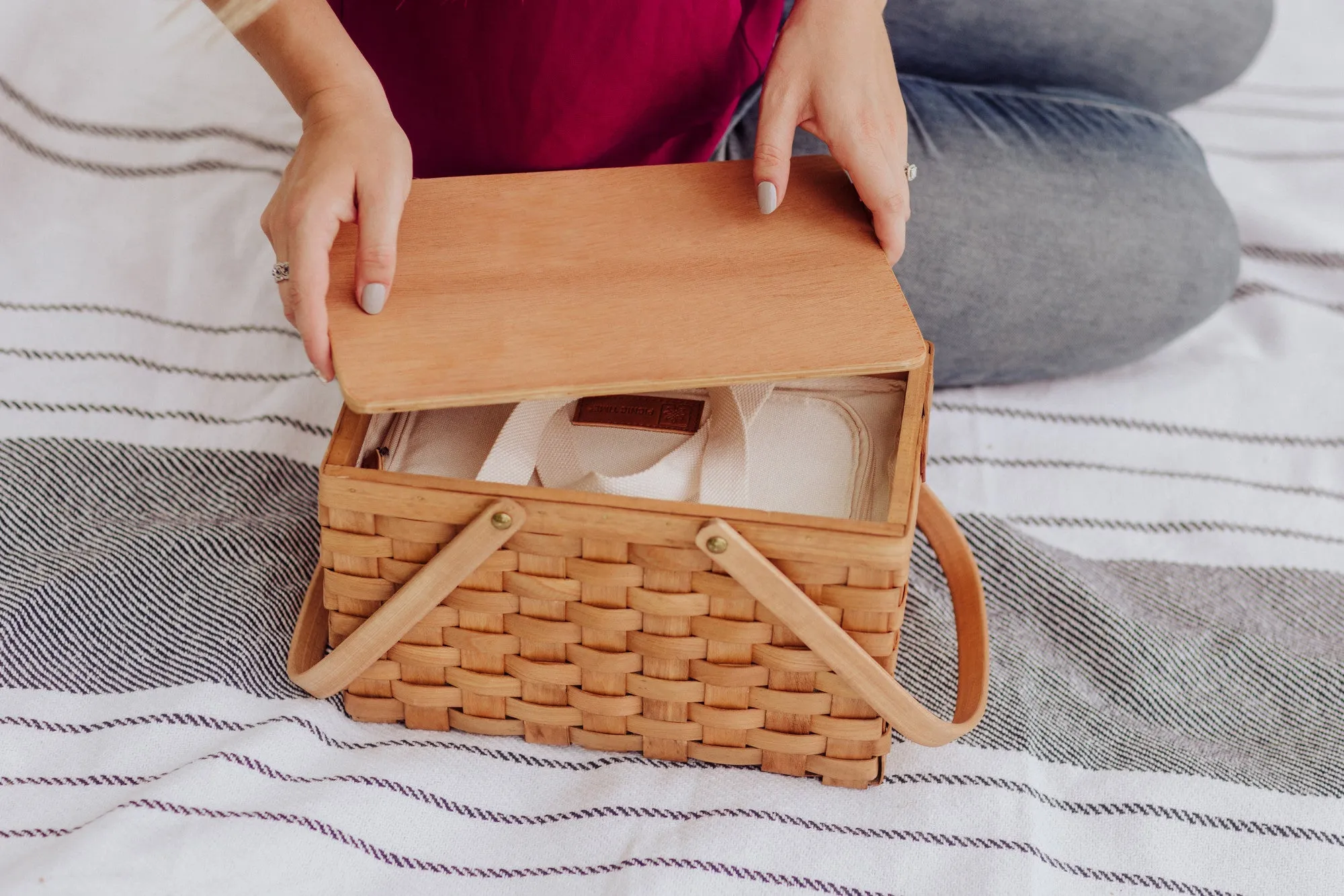 Indiana Hoosiers - Poppy Personal Picnic Basket