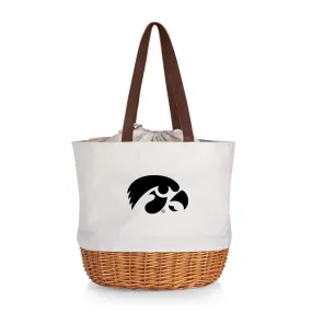 Iowa Hawkeyes - Coronado Canvas and Willow Basket Tote