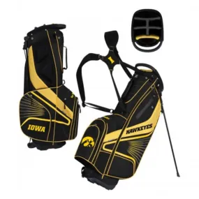 Iowa Hawkeyes WinCraft "Grid Iron III" 6-Way Stand Golf Bag