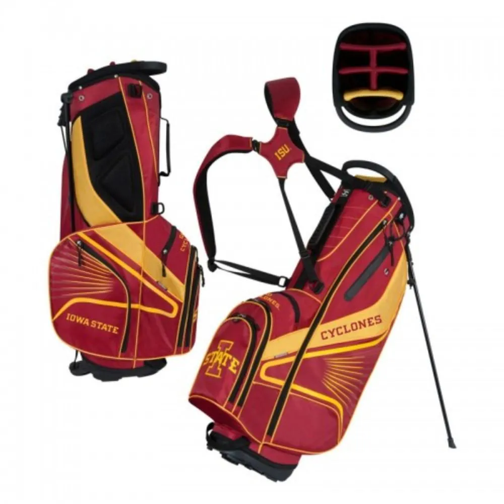 Iowa State Cyclones WinCraft "Grid Iron III" 6-Way Stand Golf Bag