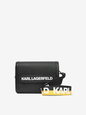 Karl Lagerfeld Girls Logo Handle Bag in Black