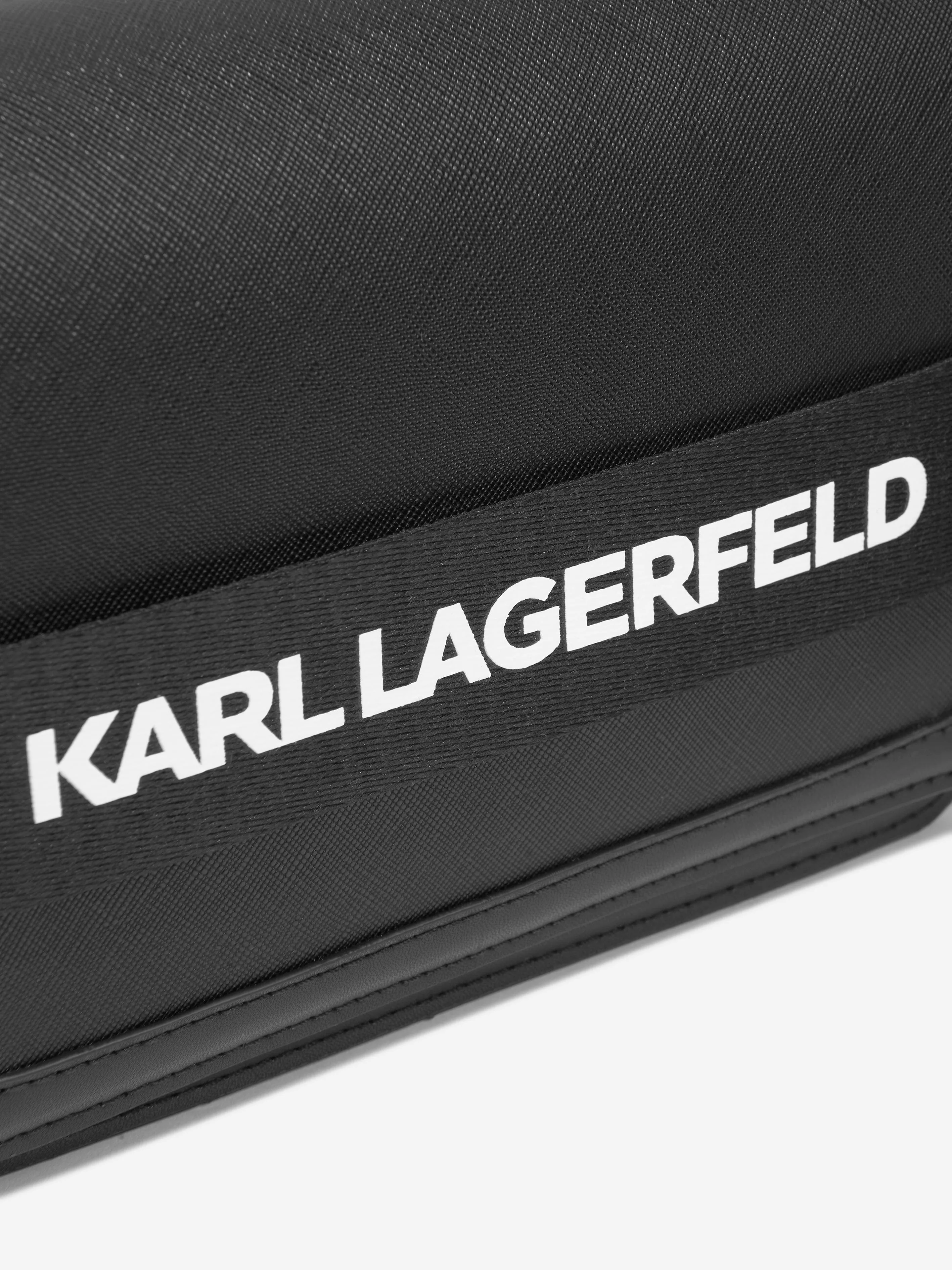 Karl Lagerfeld Girls Logo Handle Bag in Black