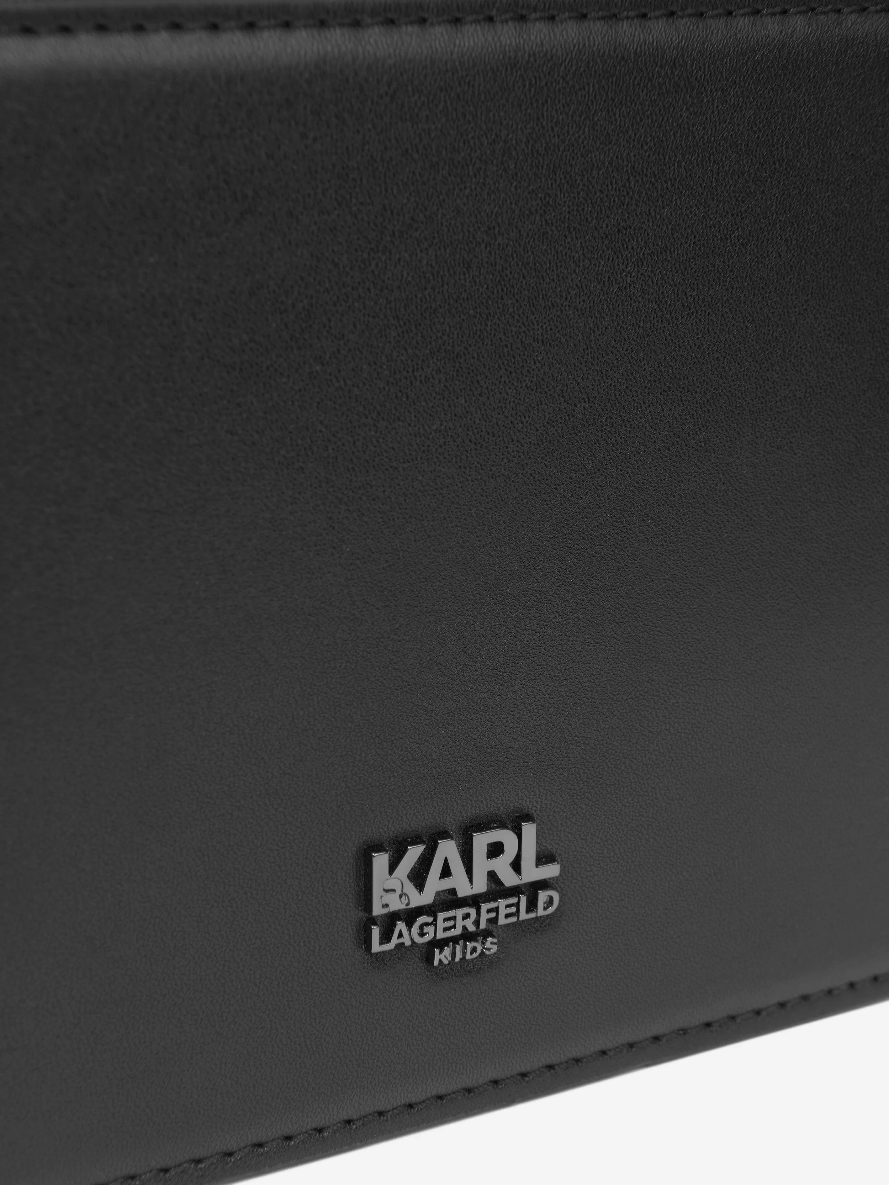 Karl Lagerfeld Girls Logo Handle Bag in Black