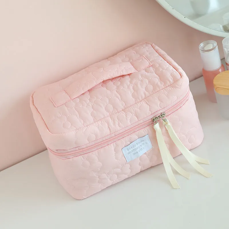 Korean-Style Large Capacity Makeup Bag