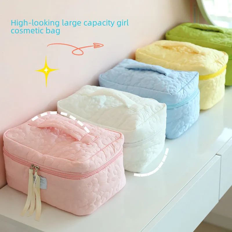 Korean-Style Large Capacity Makeup Bag