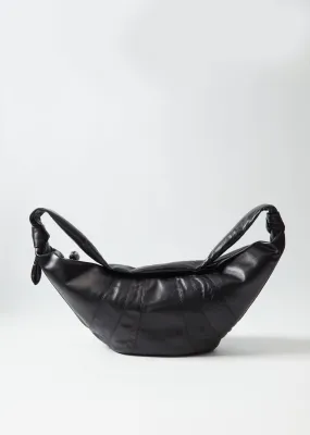 Large Croissant Bag — Black