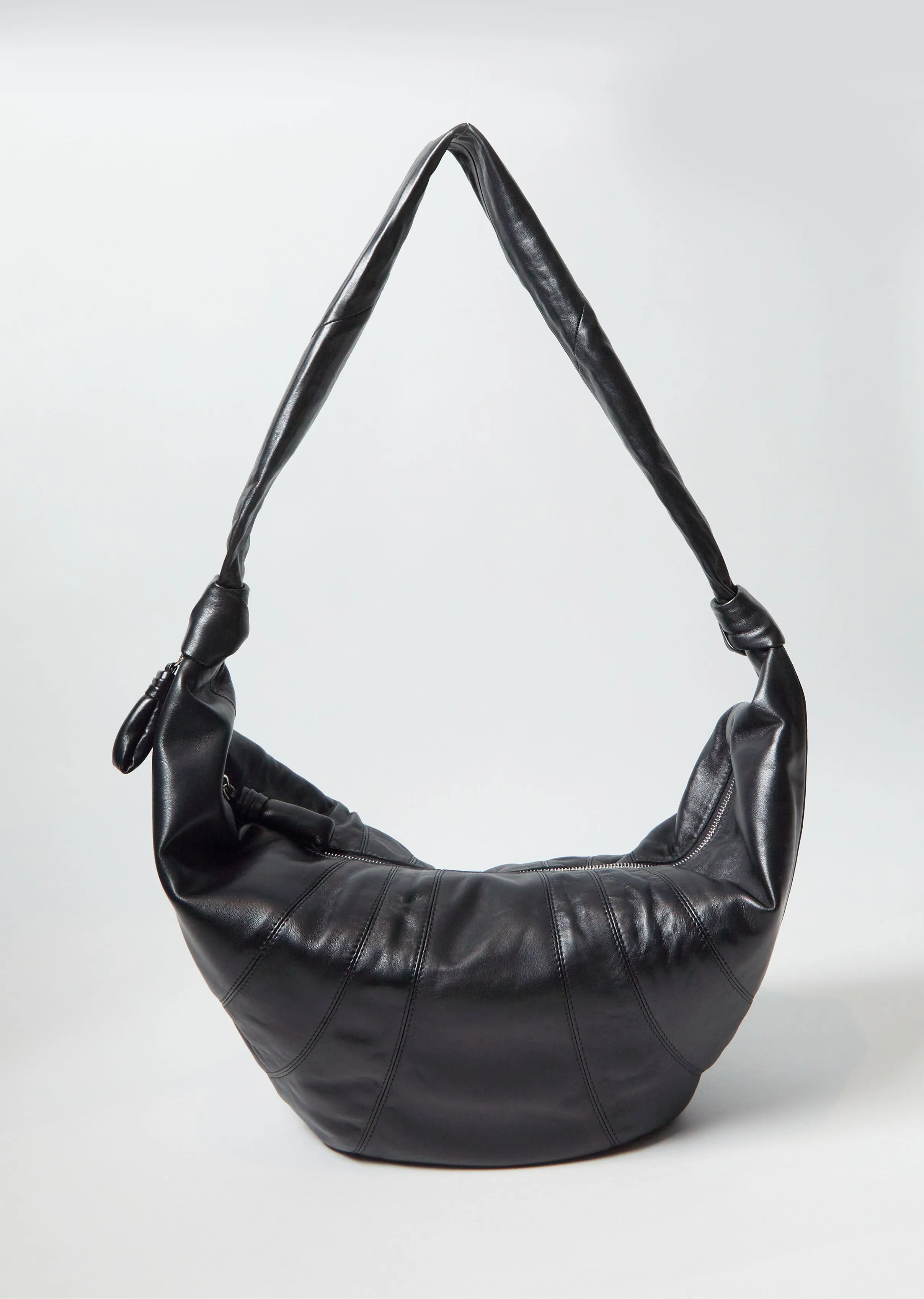 Large Croissant Bag — Black