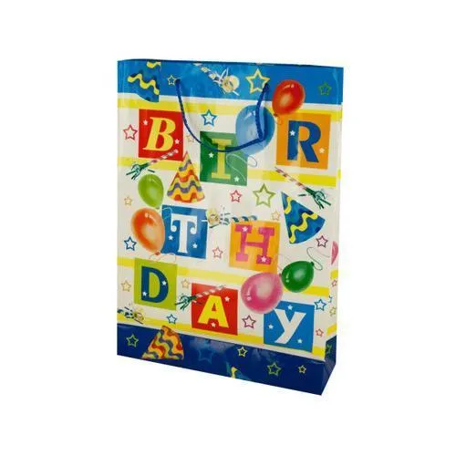 Large Happy Birthday Balloons Gift Bag ( Case of 24 )