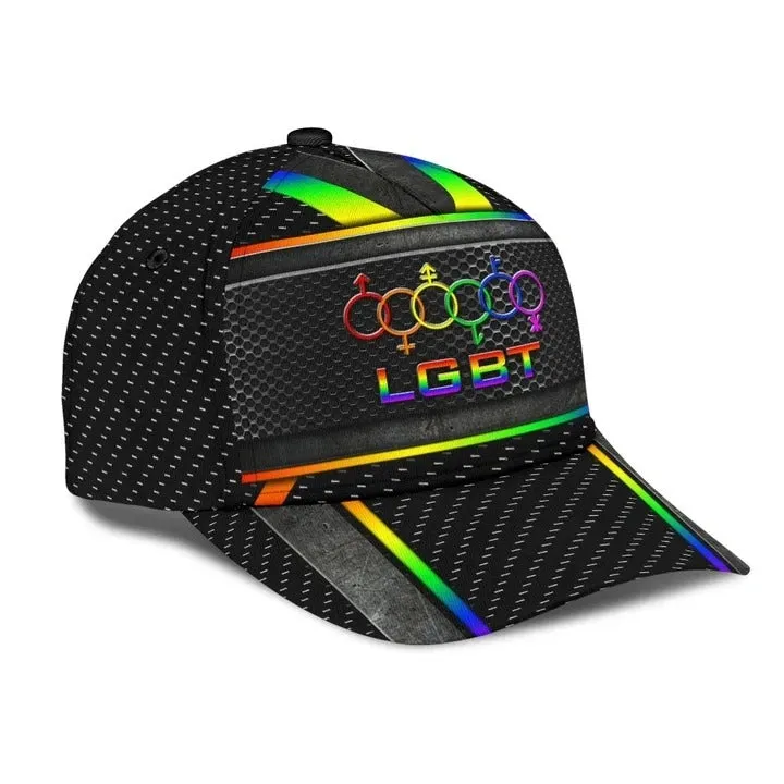 LGBT Pride Baseball Classic Cap, Fascinating Proud LGBT Pride Printing Baseball Cap Hat, Pride Gifts