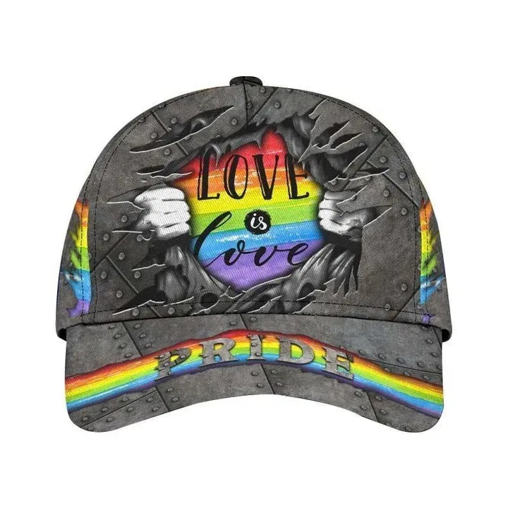 LGBT Pride Baseball Classic Cap, Fascinating Proud LGBT Pride Printing Baseball Cap Hat, Pride Gifts