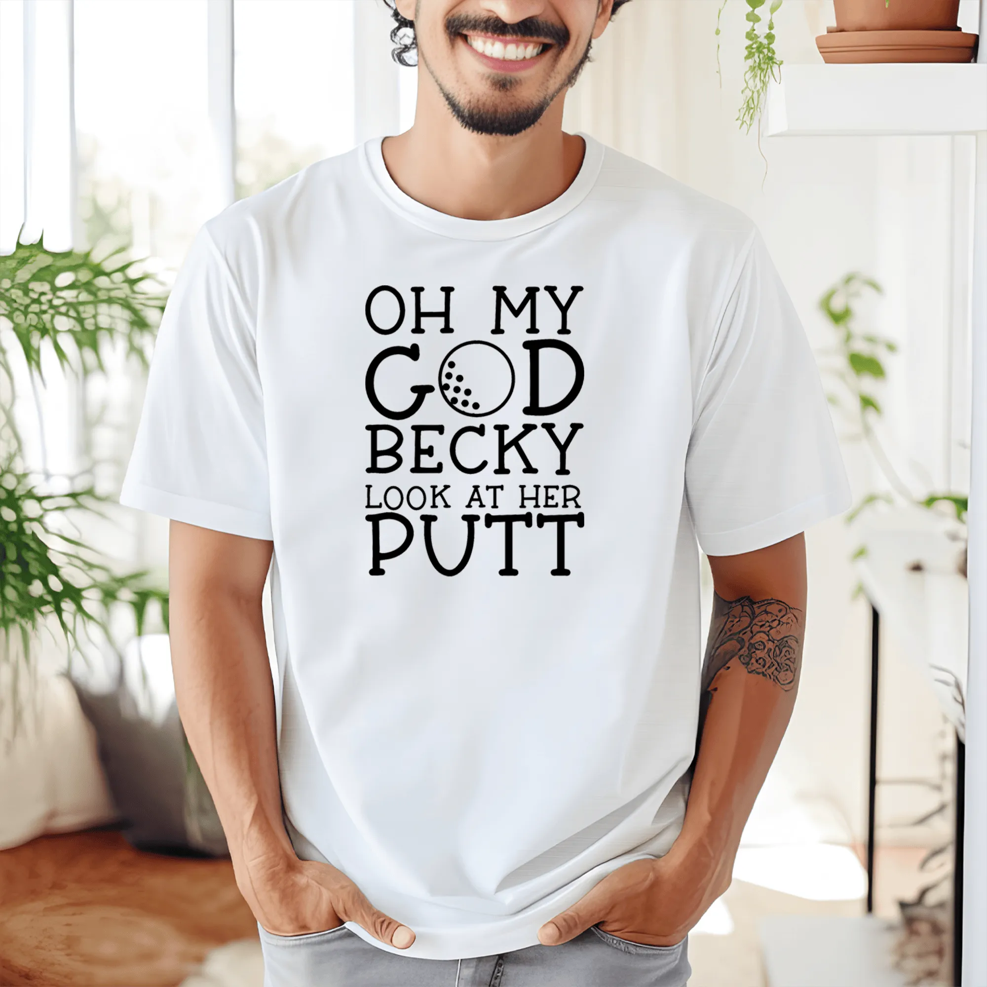 Look At Her Putt Mens T Shirt