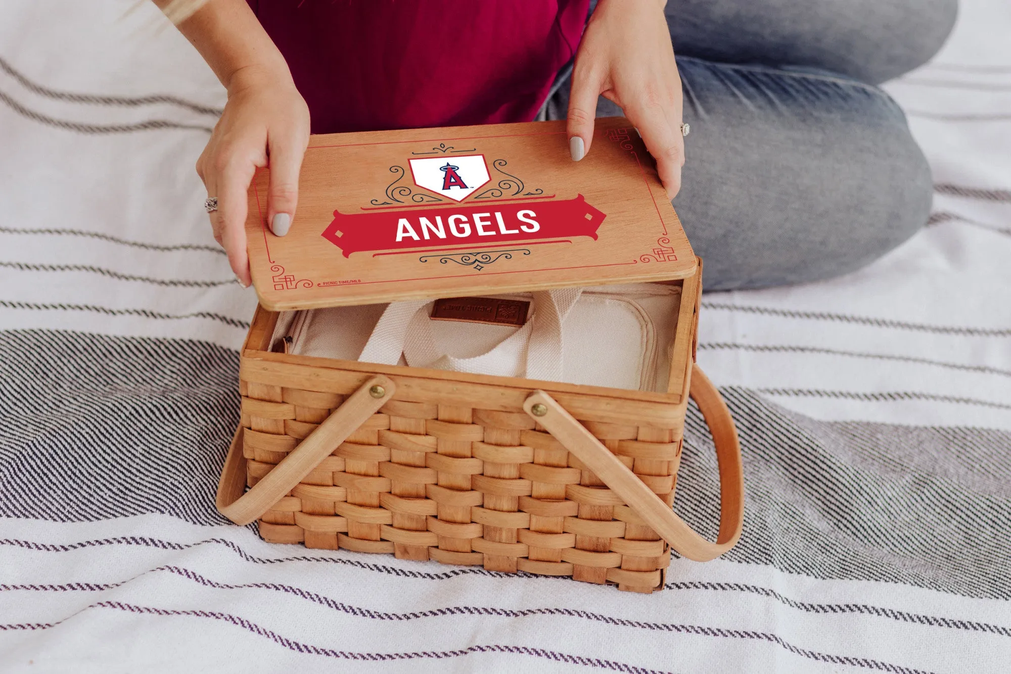 Los Angeles Angels - Poppy Personal Picnic Basket