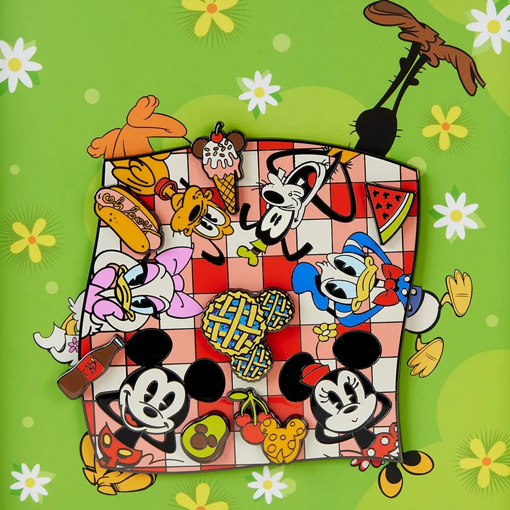 Loungefly x Mickey & Friends Picnic Blanket 3" Collector Box Spinning Pin