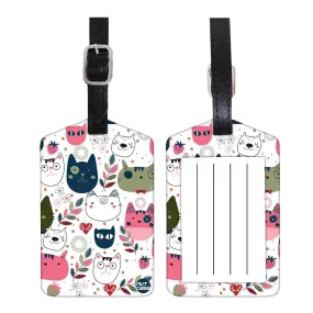 Luggage Tags Set Of 2 -  Cute Cats