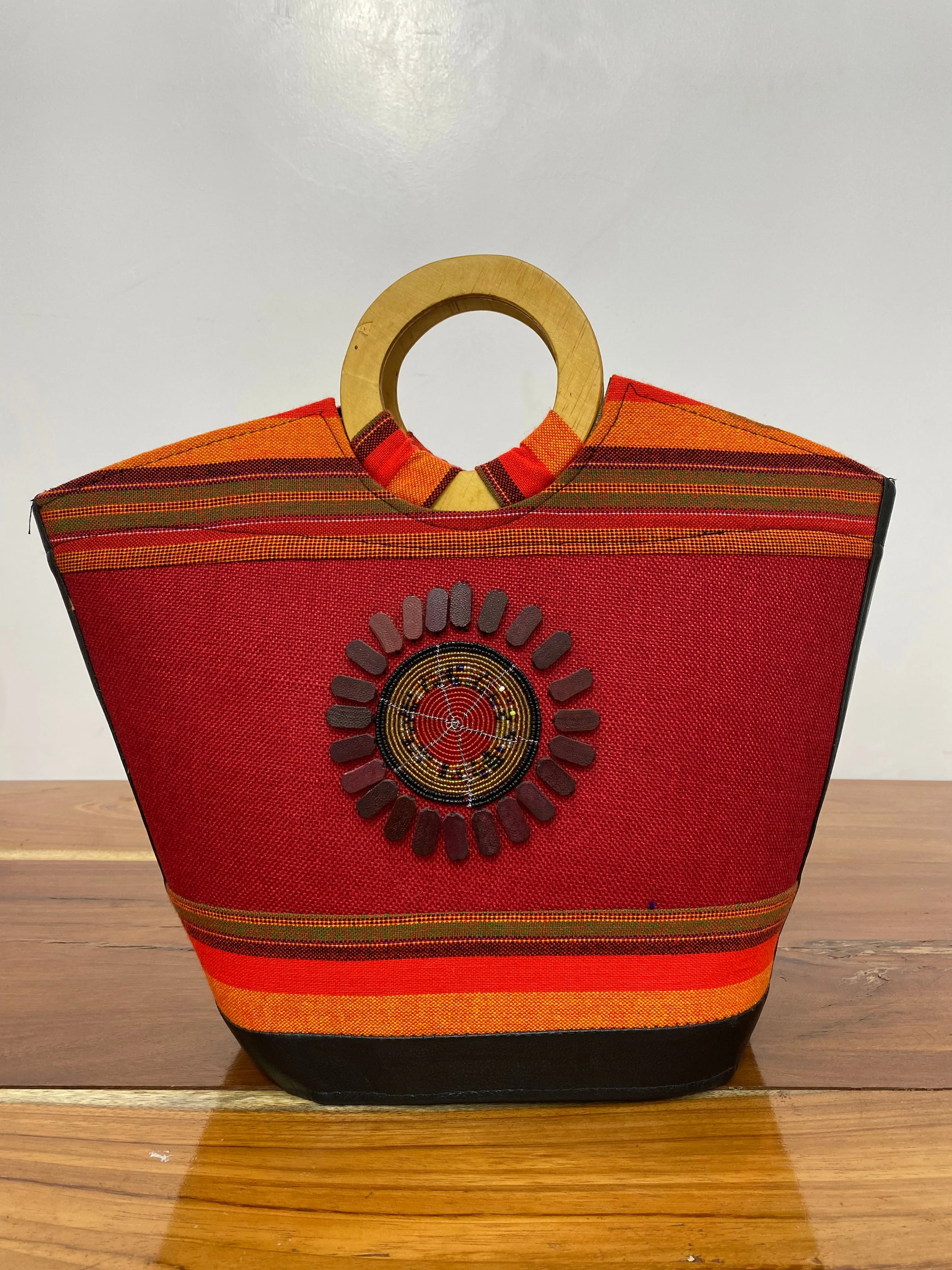 Maasai Circle Handle Bag