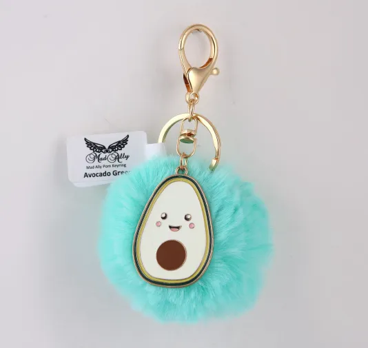 Mad Ally Pom Pom Keyrings