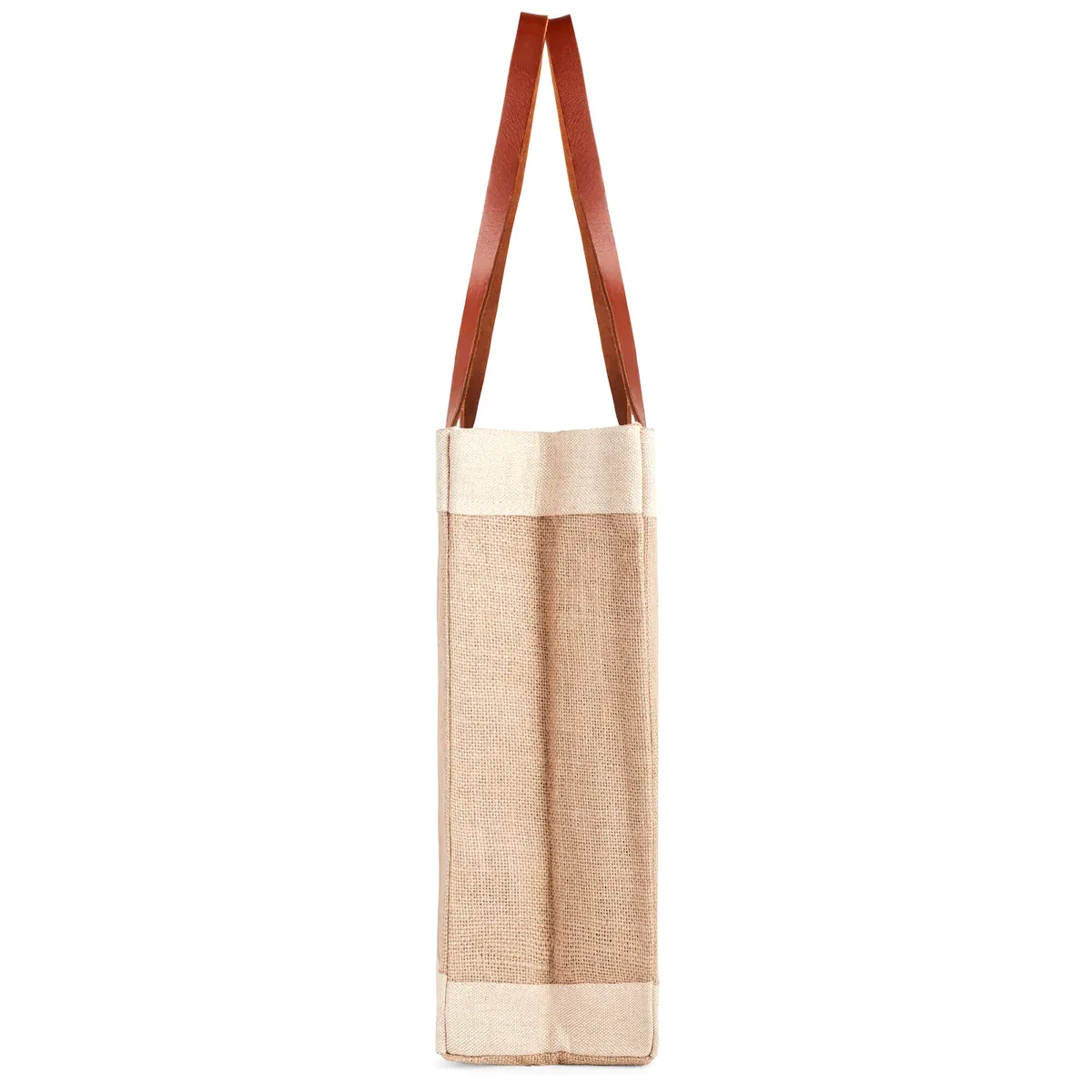 Market Tote in Natural Wildflower by Amy Logsdon