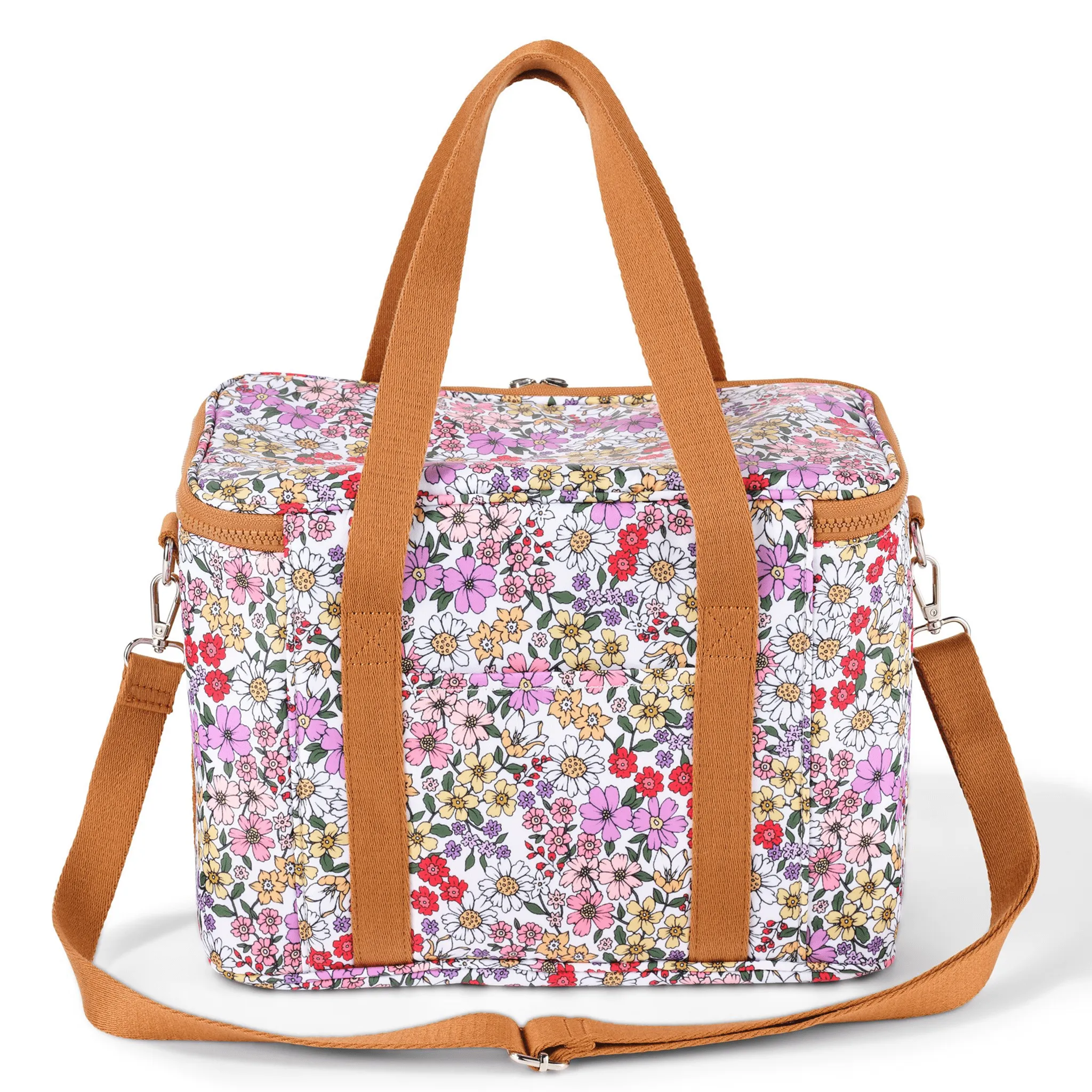 Maxi Insulated Picnic Bag/Pumping Bag - Daisy