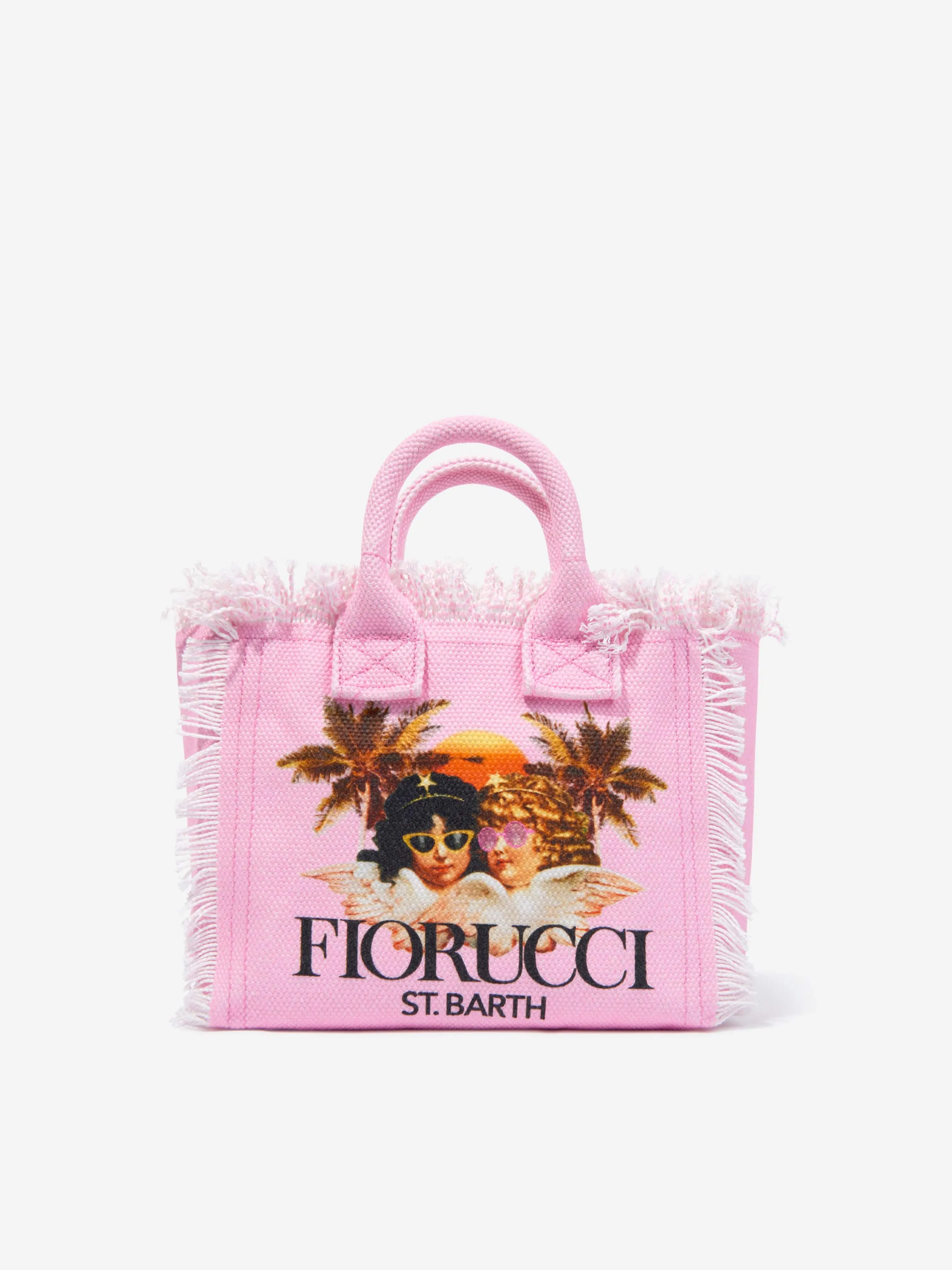 MC2 Saint Barth Girls Fiorucci Angels Tote Bag in Pink