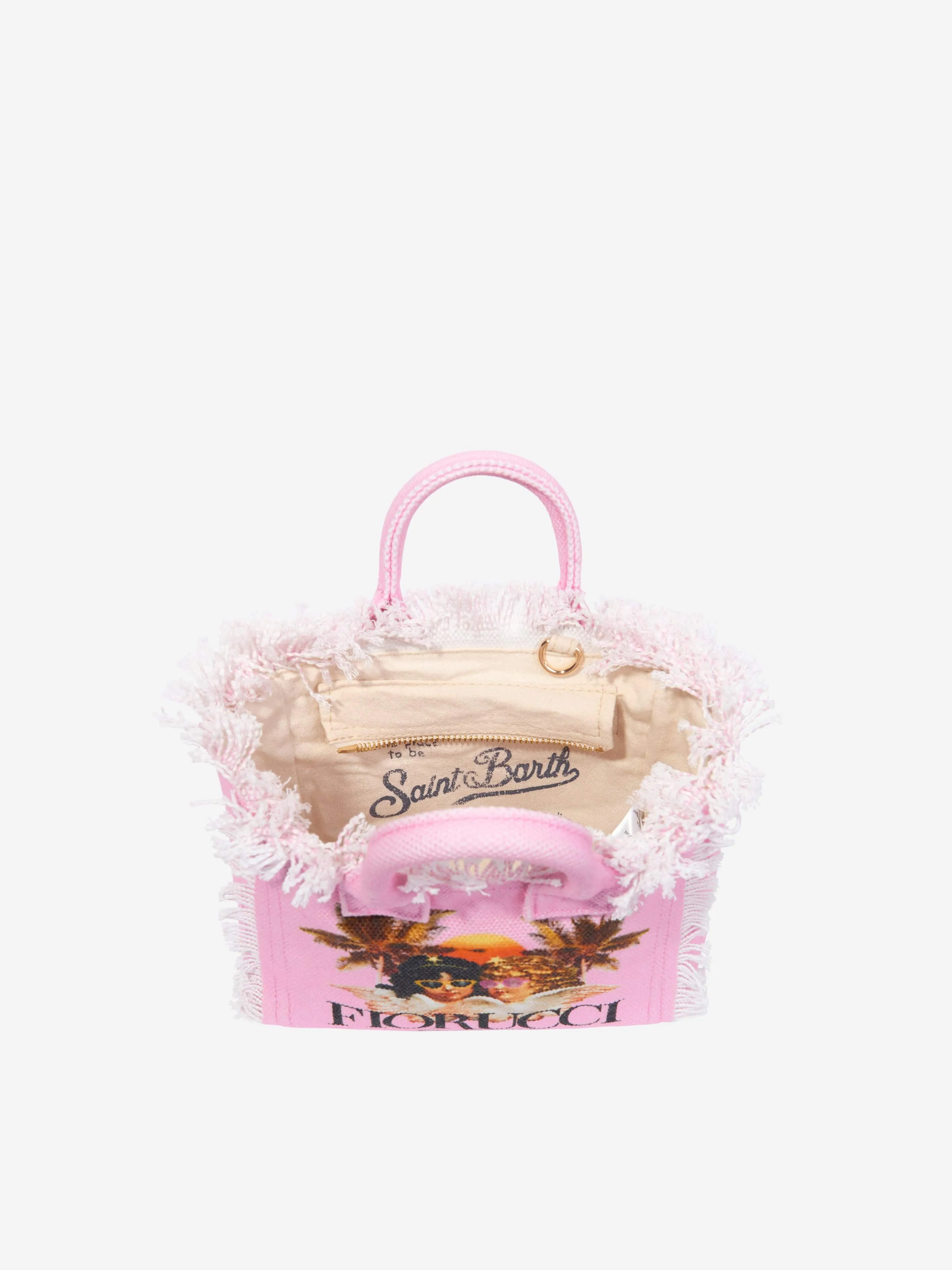 MC2 Saint Barth Girls Fiorucci Angels Tote Bag in Pink