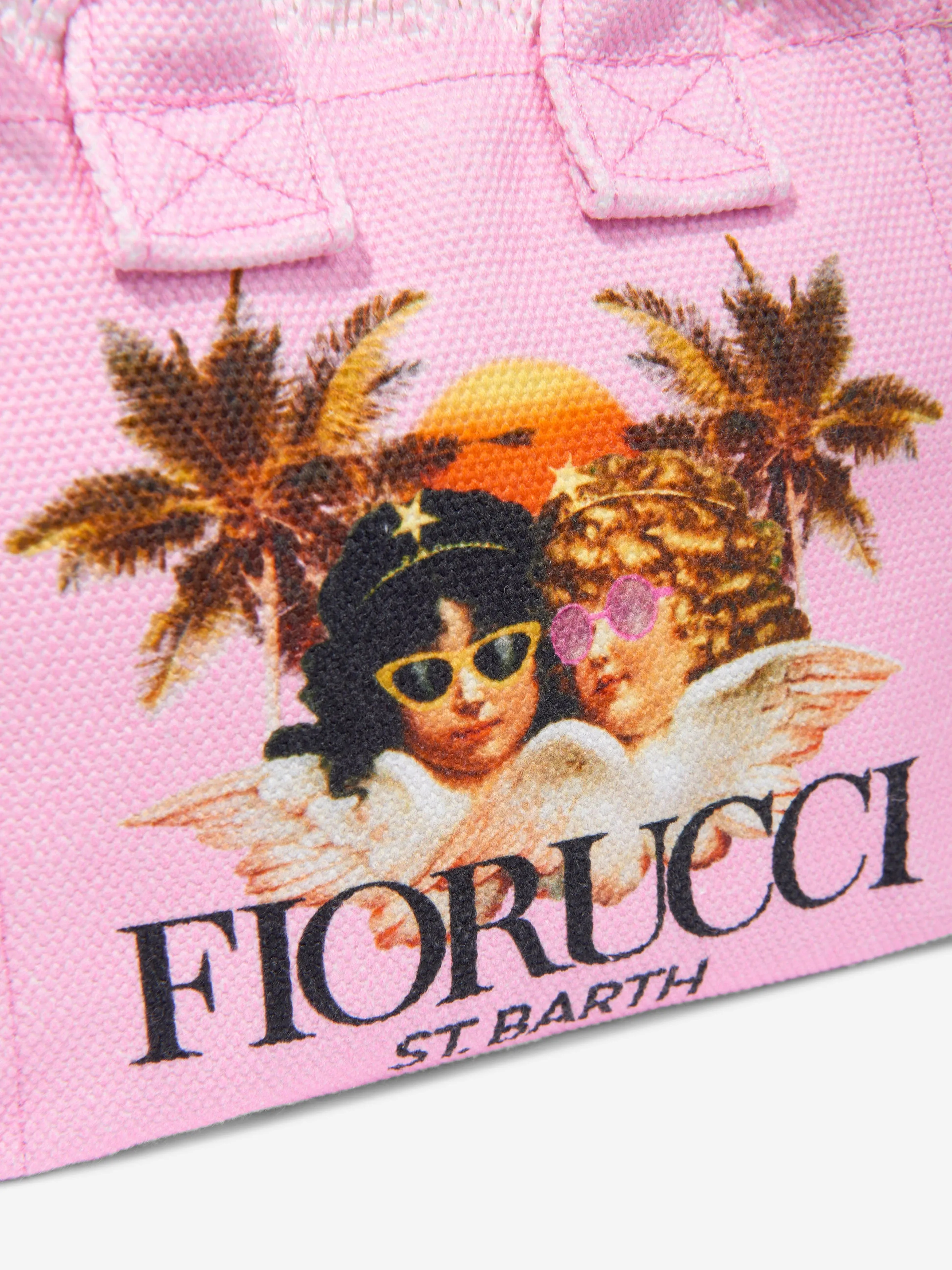 MC2 Saint Barth Girls Fiorucci Angels Tote Bag in Pink