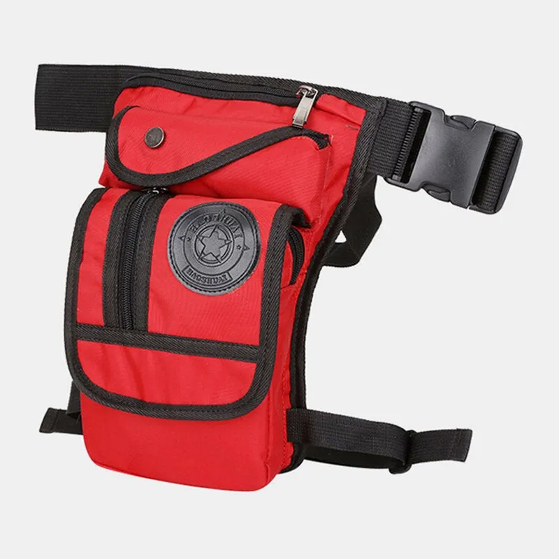 Men Multifunctional Fashion Nylon Leg Pouch For Travel Sports Waist Bag